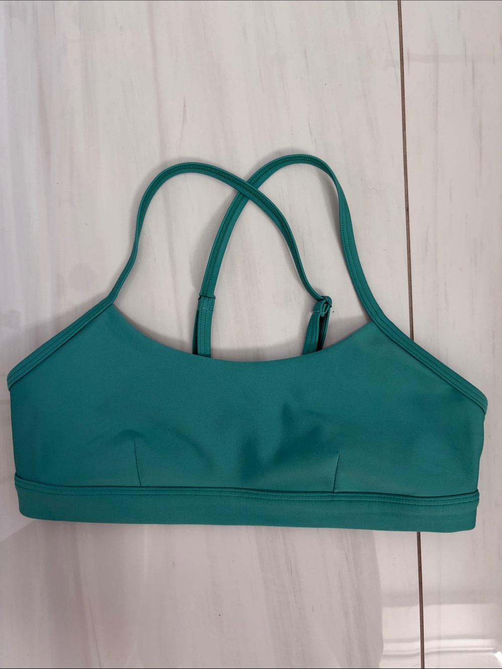 ALO Yoga Teal Crossback Sports Bra